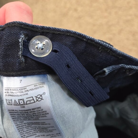 Old Navy Boys Jeans Slim Taper Built-In Flex w/Adjustable Waist Size 7 NWOT - Picture 5 of 5